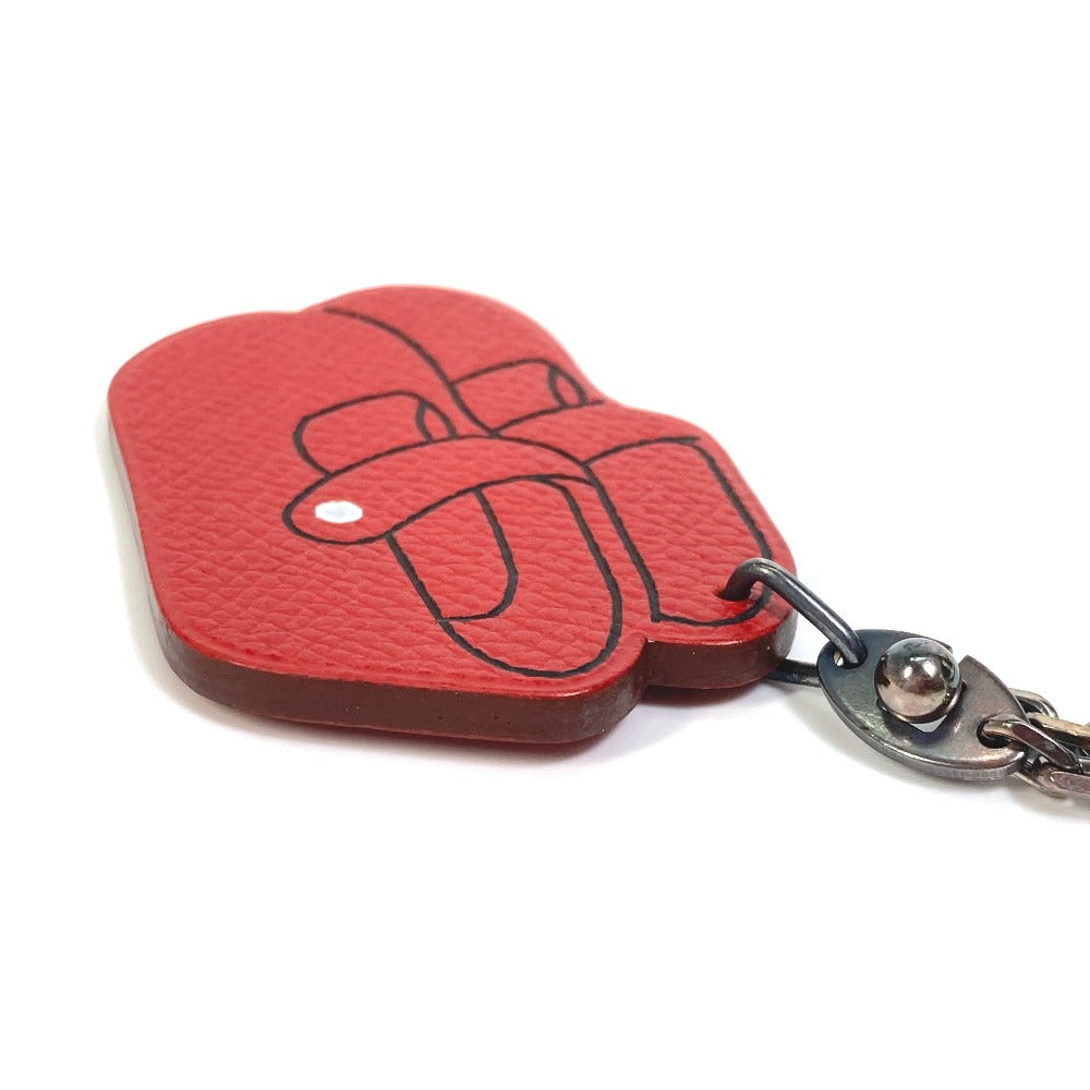 HERMES key ring Epsom Red 2007 Yokohama Takashimaya Limited red shoes shoes Women Used