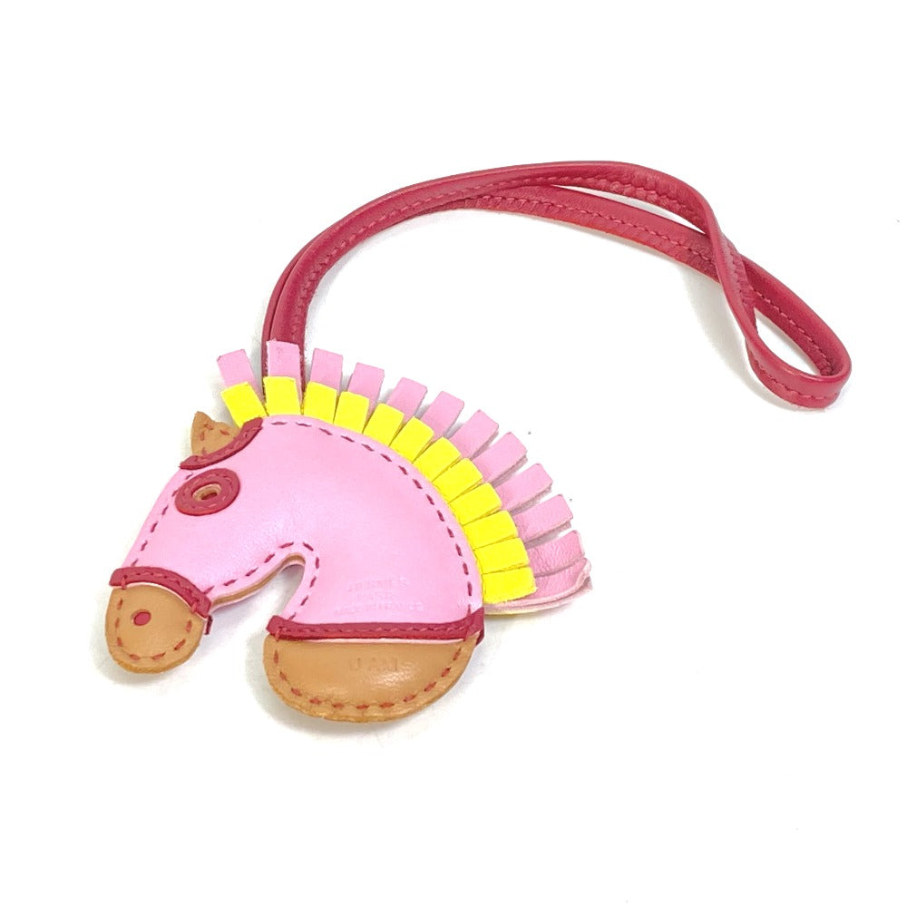 HERMES charm Anyo Miro pink sylvest horse zebra Gigi Camaille Women Used