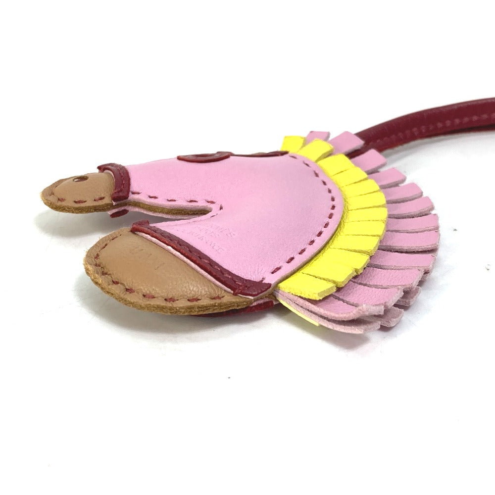 HERMES charm Anyo Miro pink sylvest horse zebra Gigi Camaille Women Used