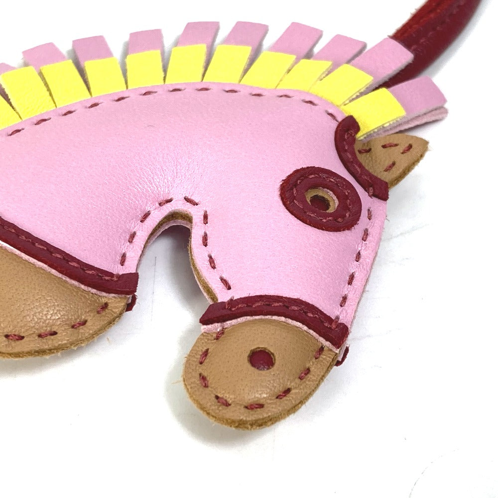 HERMES charm Anyo Miro pink sylvest horse zebra Gigi Camaille Women Used