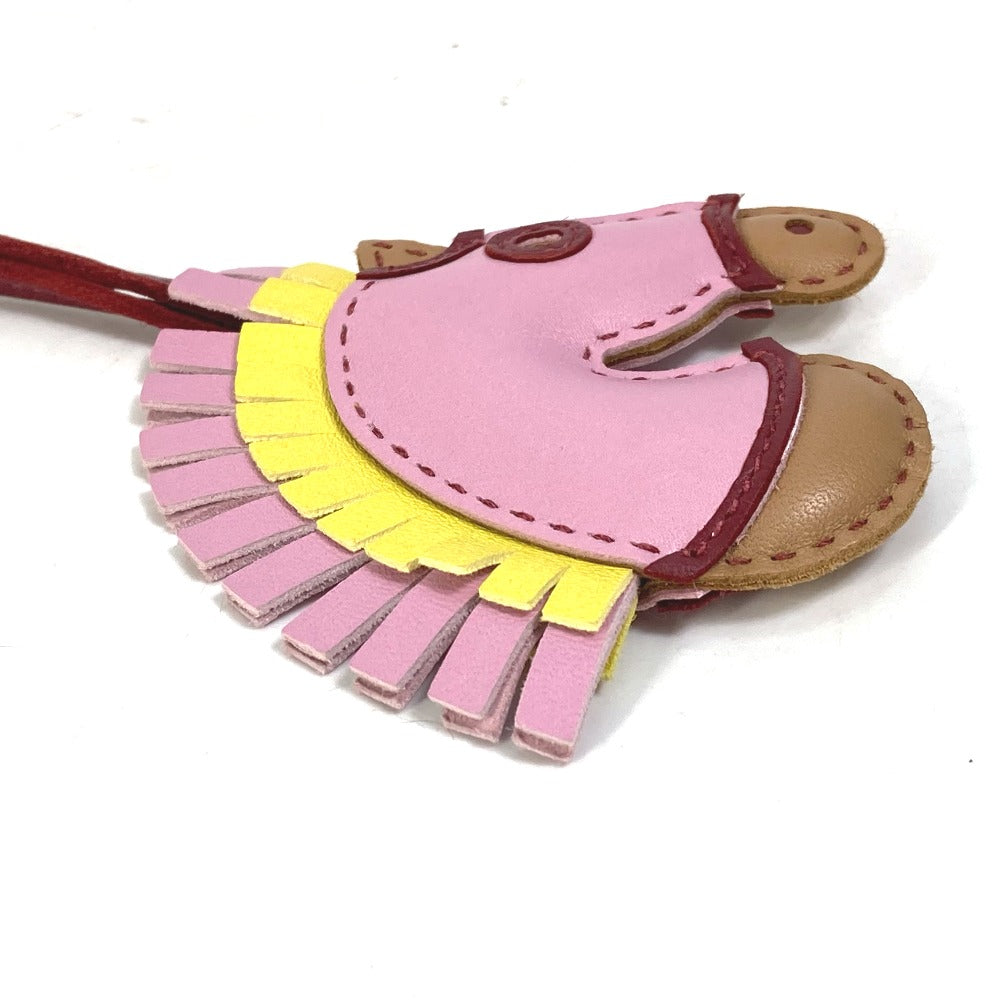 HERMES charm Anyo Miro pink sylvest horse zebra Gigi Camaille Women Used
