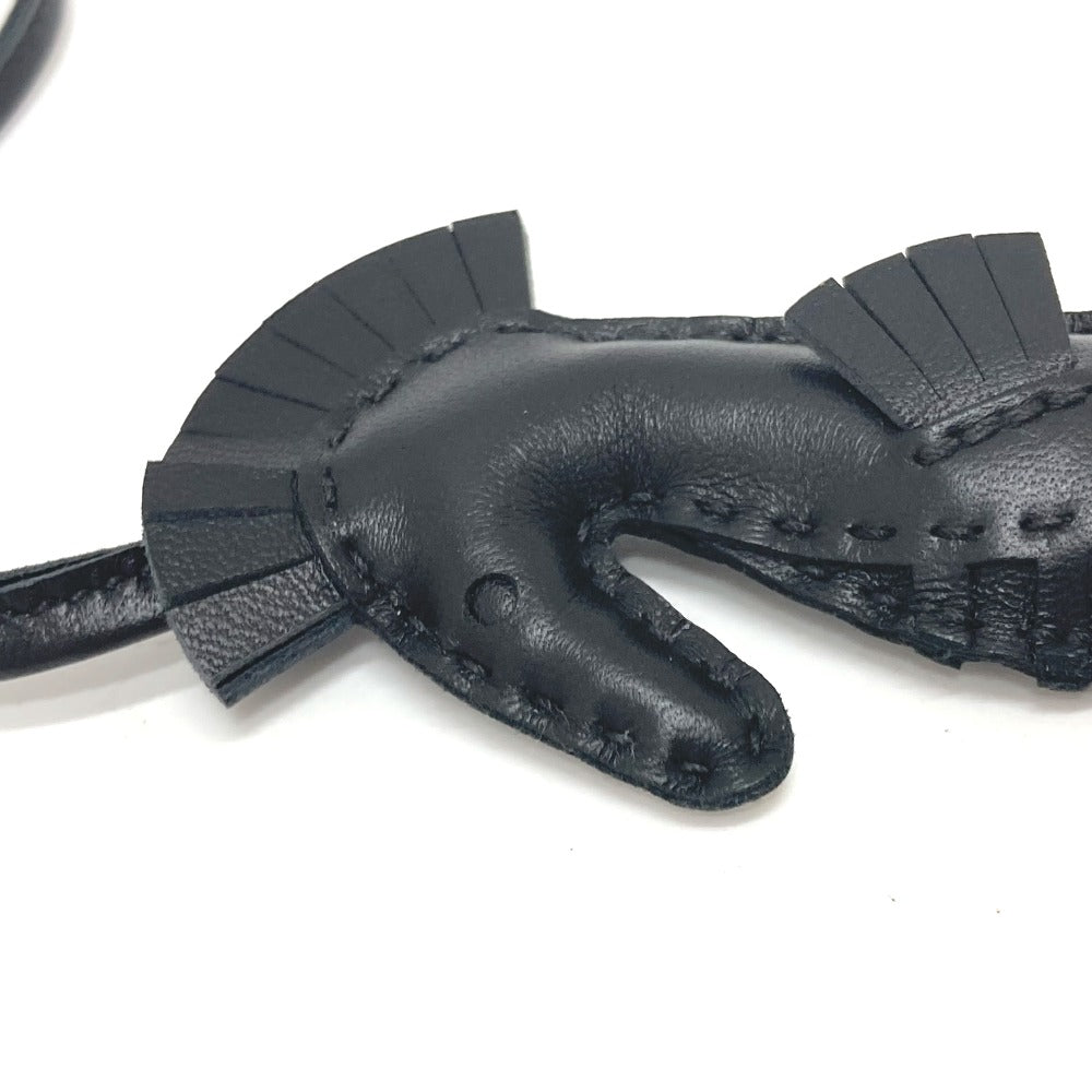 HERMES charm , anion black Bag charm ipo seahorse Women Used