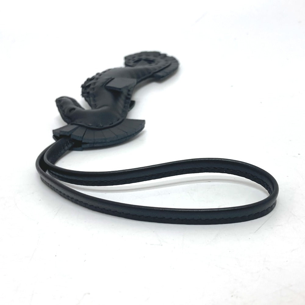 HERMES charm , anion black Bag charm ipo seahorse Women Used