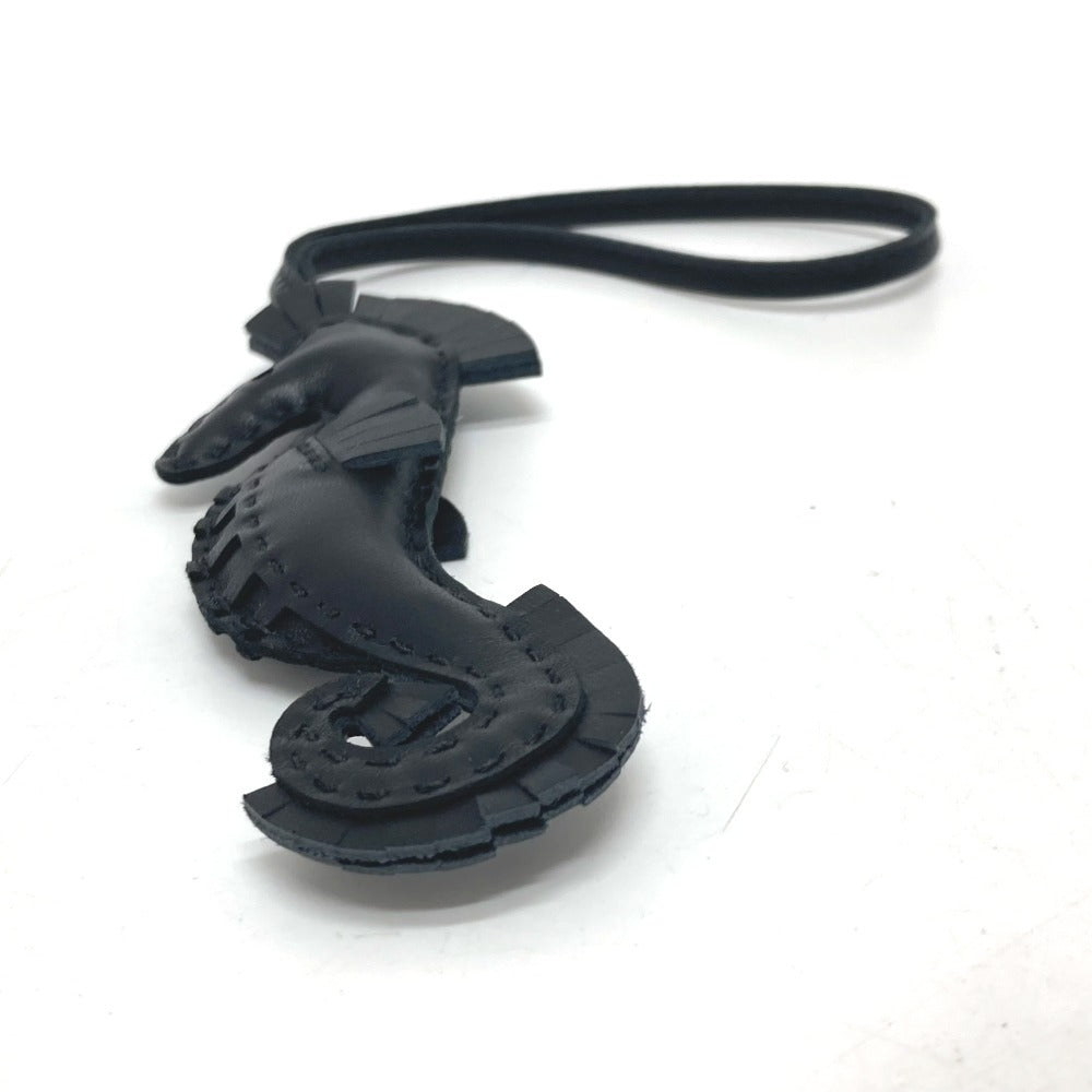 HERMES charm , anion black Bag charm ipo seahorse Women Used