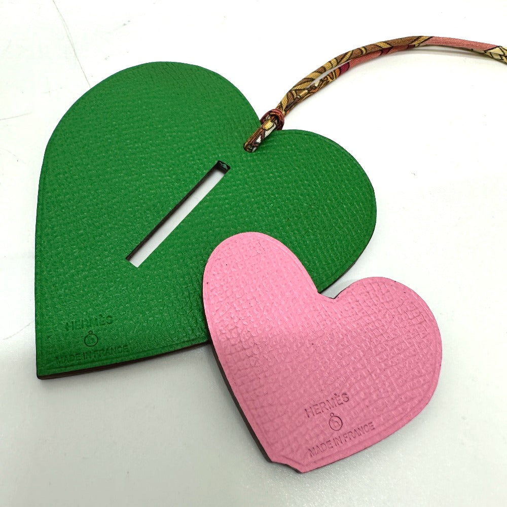 HERMES charm Epsom multicolor Petite Ash W Heart