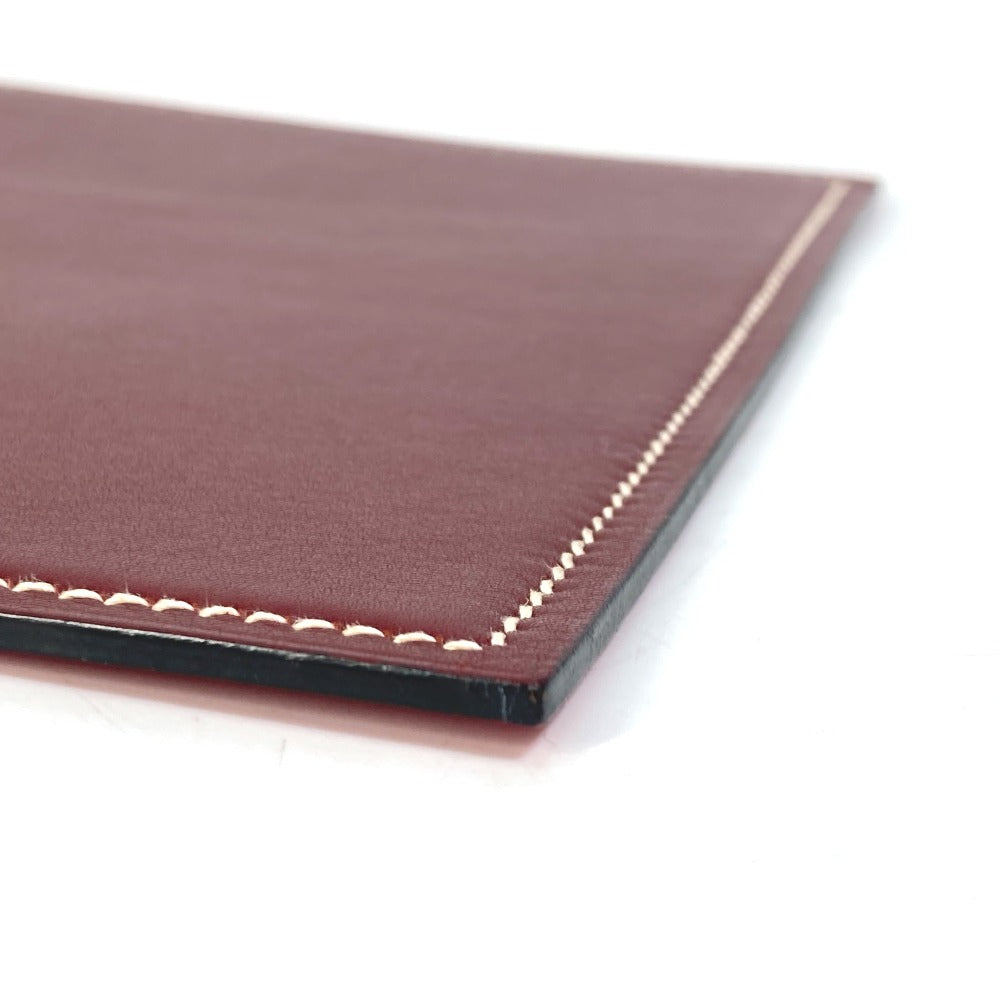HERMES Other miscellaneous goods leather Red reversible Mouse pad