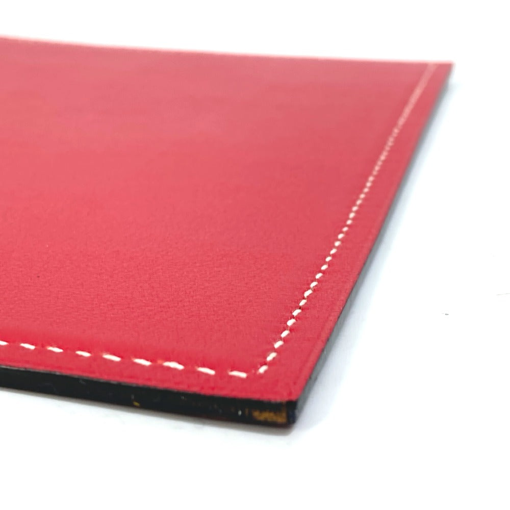 HERMES Other miscellaneous goods leather Red reversible Mouse pad