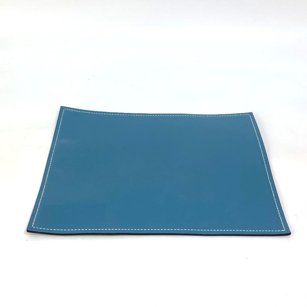 HERMES Other miscellaneous goods leather blue reversible Mouse pad