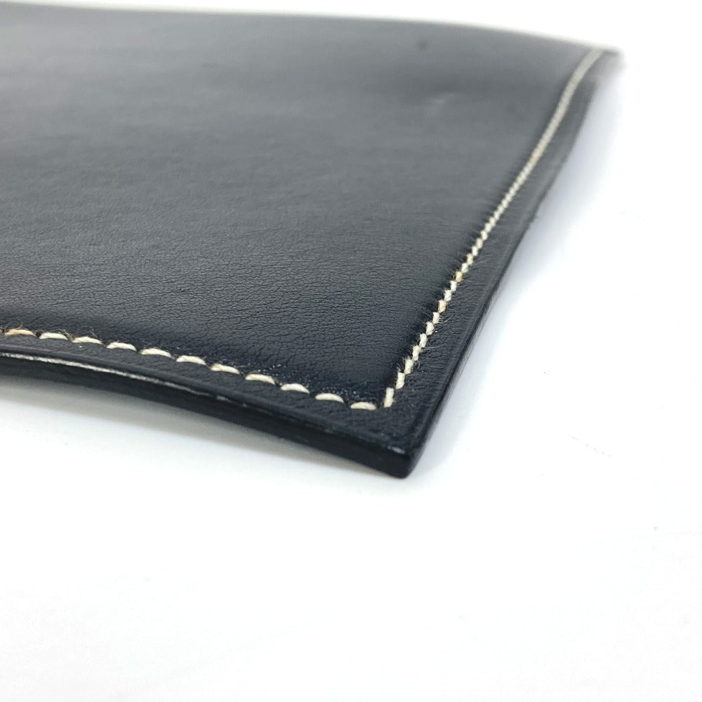 HERMES Other miscellaneous goods leather blue reversible Mouse pad