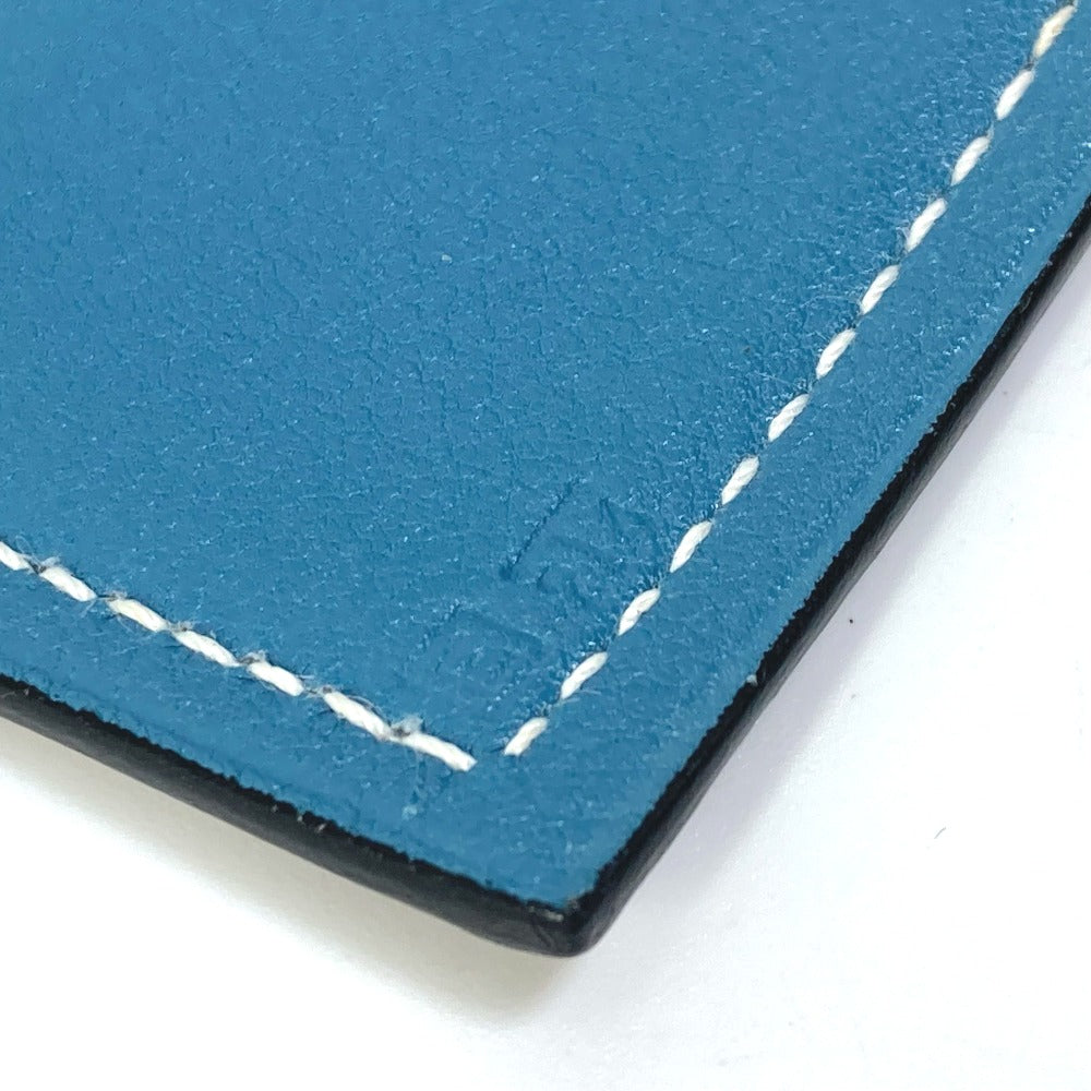 HERMES Other miscellaneous goods leather blue reversible Mouse pad