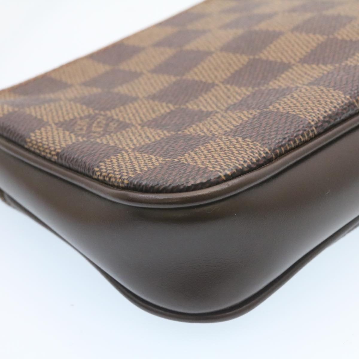 LOUIS VUITTON Damier Ebene Navona Accessory Pouch N51983 LV Auth 27452A