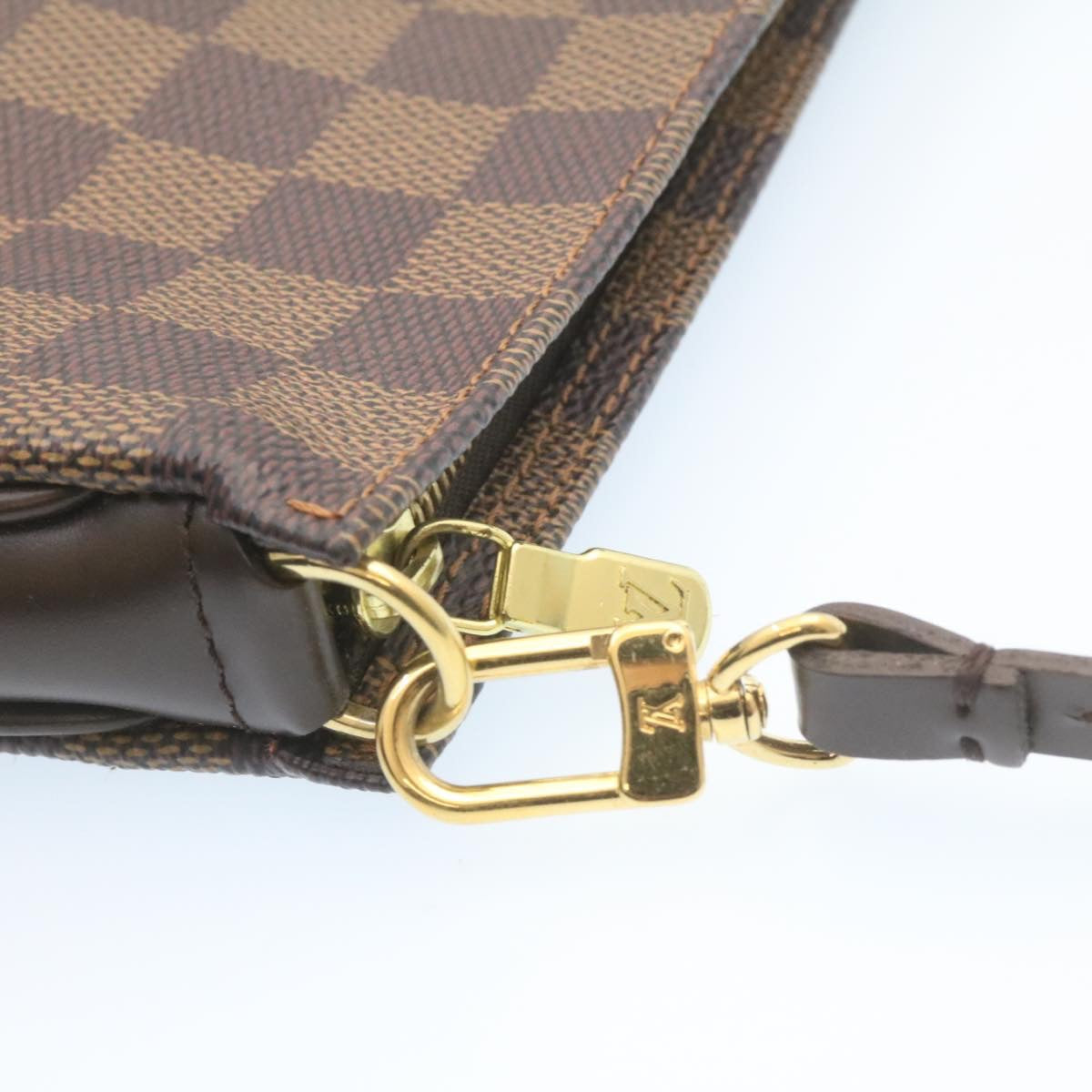 LOUIS VUITTON Damier Ebene Navona Accessory Pouch N51983 LV Auth 27452A
