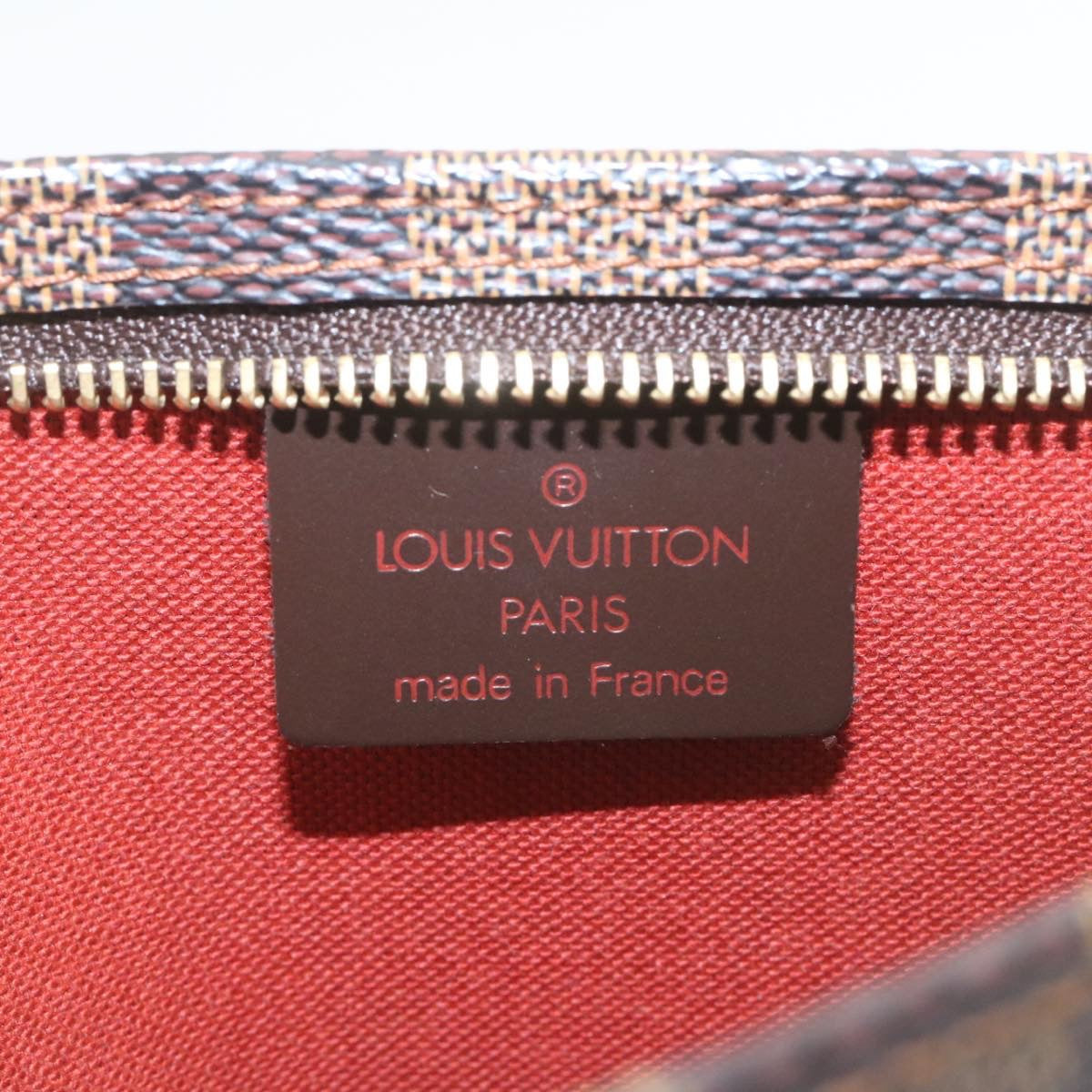 LOUIS VUITTON Damier Ebene Navona Accessory Pouch N51983 LV Auth 27452A