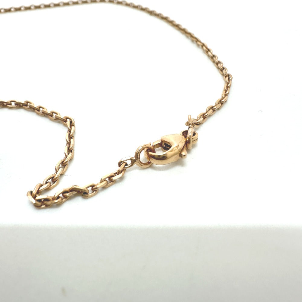 HERMES Necklace metal gold H logo pop ash