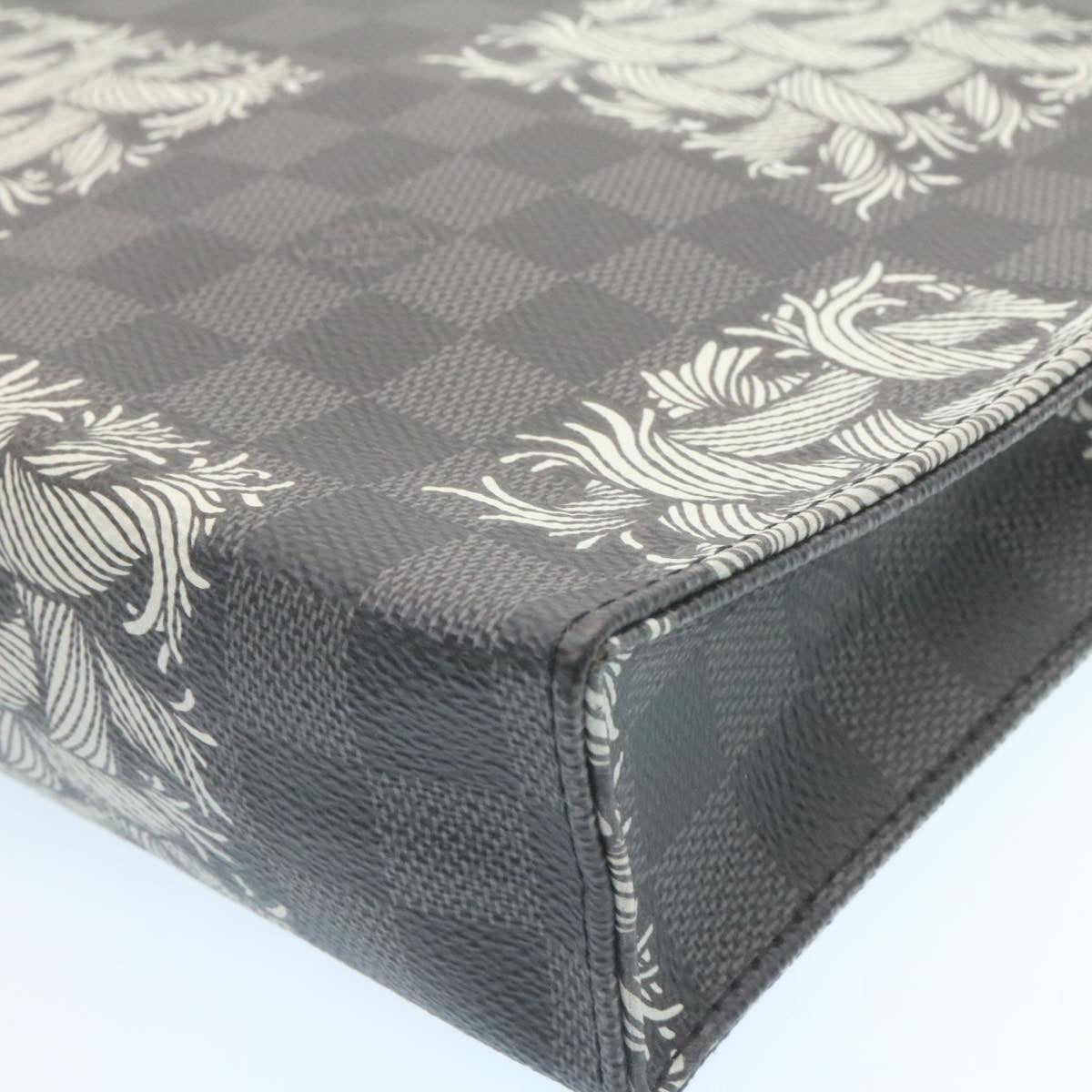 LOUIS VUITTON Damier Graphite Pochette Voyage Clutch Bag N61234 LV Auth 27628A