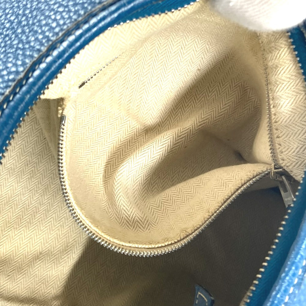 HERMES Shoulder Bag Taurillon Clemence blue Gao