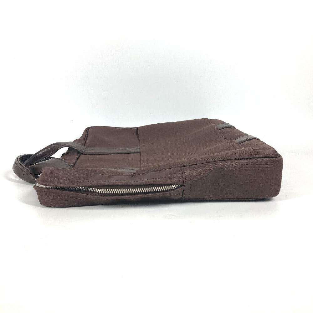 HERMES Business bag Nylon Brown Shoulder Acapulco Odinatur mens Used