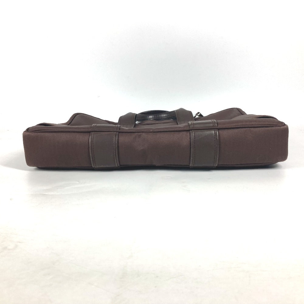 HERMES Business bag Nylon Brown Shoulder Acapulco Odinatur mens Used