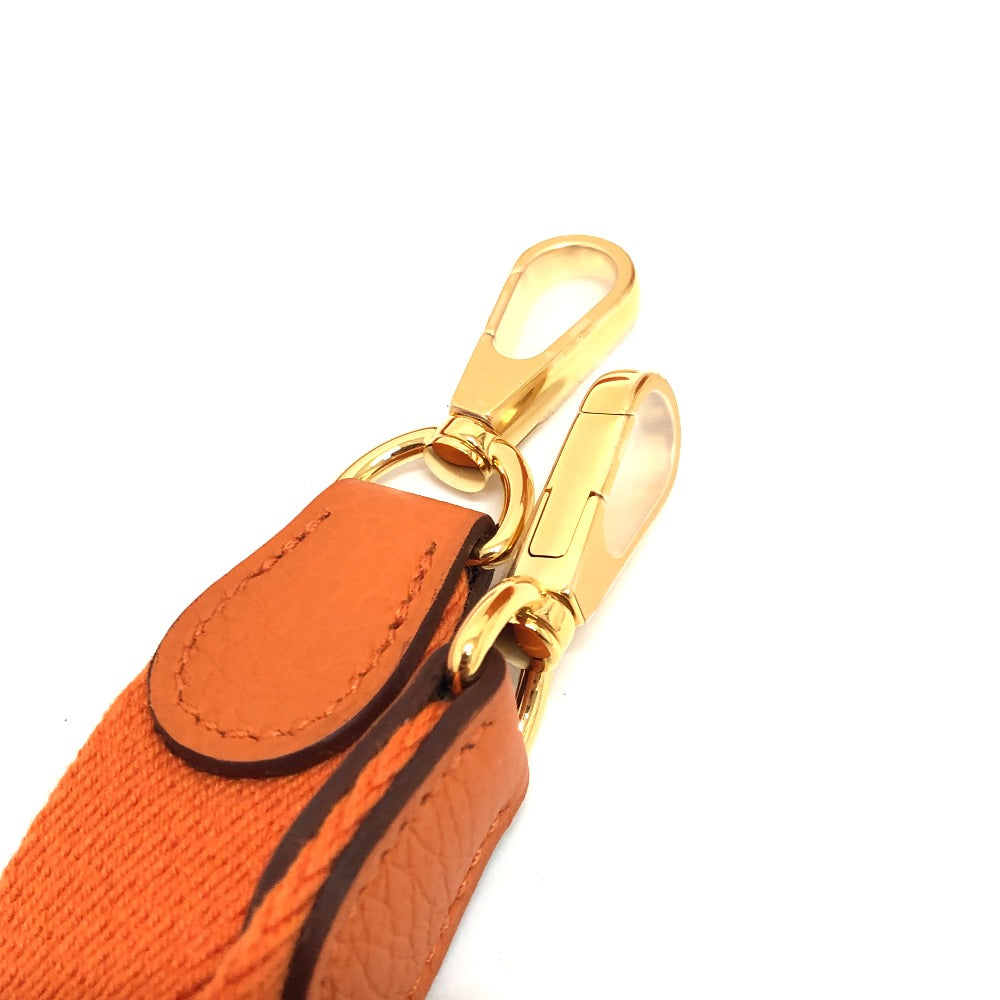 HERMES Shoulder Bag Taurillon Clemence Orange Evelyn TPM Women Used