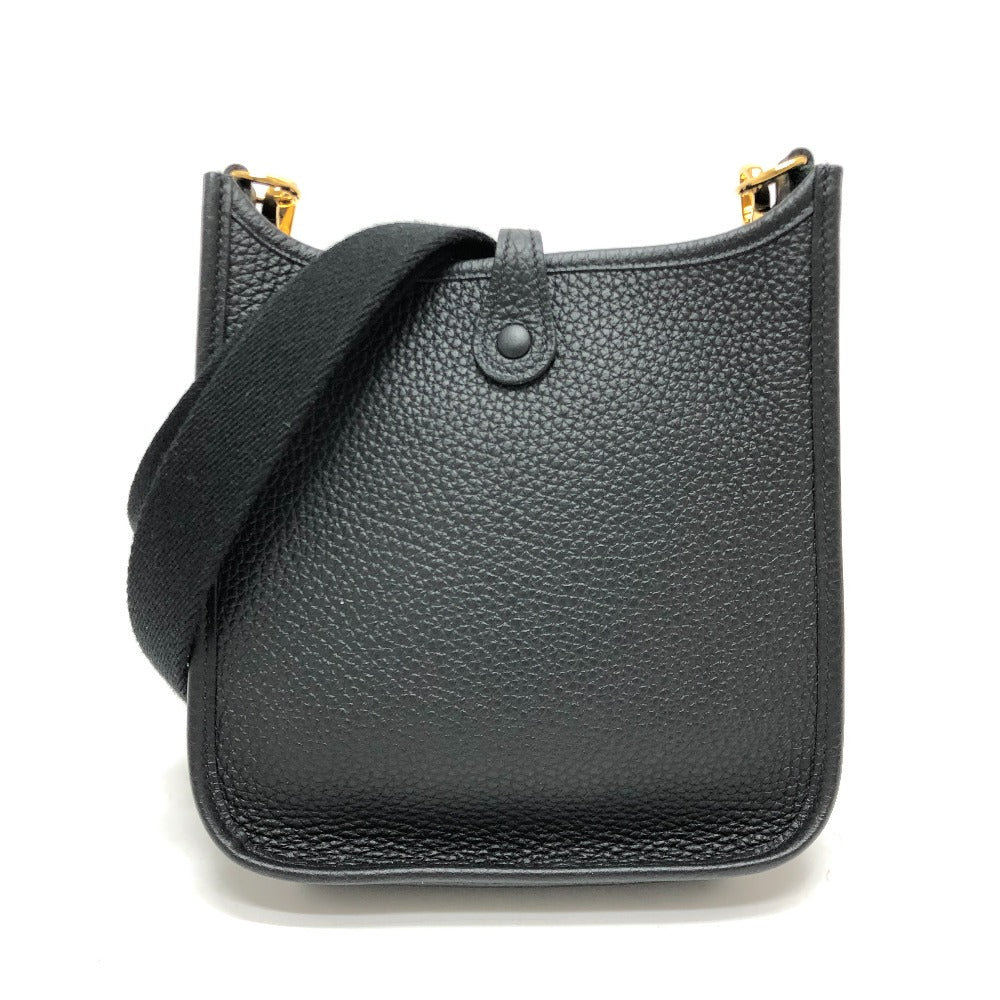 HERMES Shoulder Bag H069426CK Taurillon Clemence black Evelyn TPM Amazone Women Used