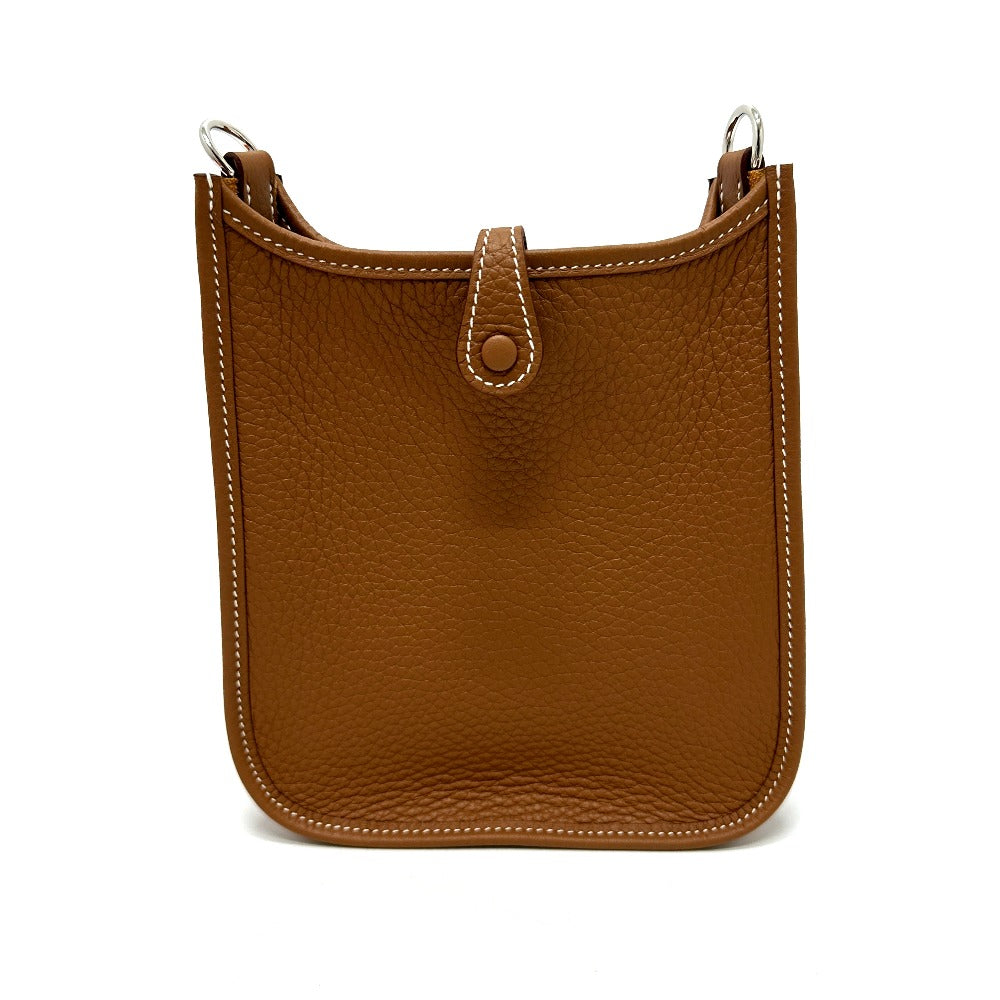HERMES Shoulder Bag Taurillon Clemence gold Evelyn TPM