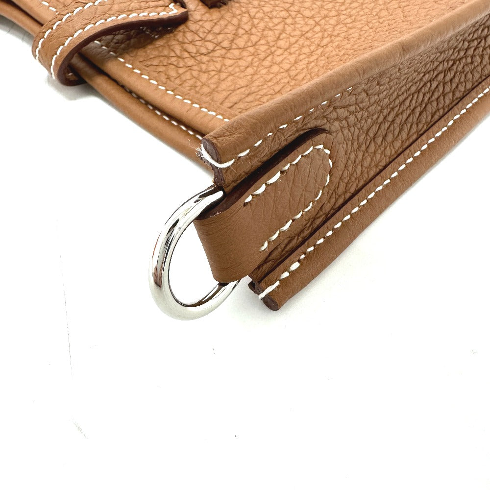 HERMES Shoulder Bag Taurillon Clemence gold Evelyn TPM