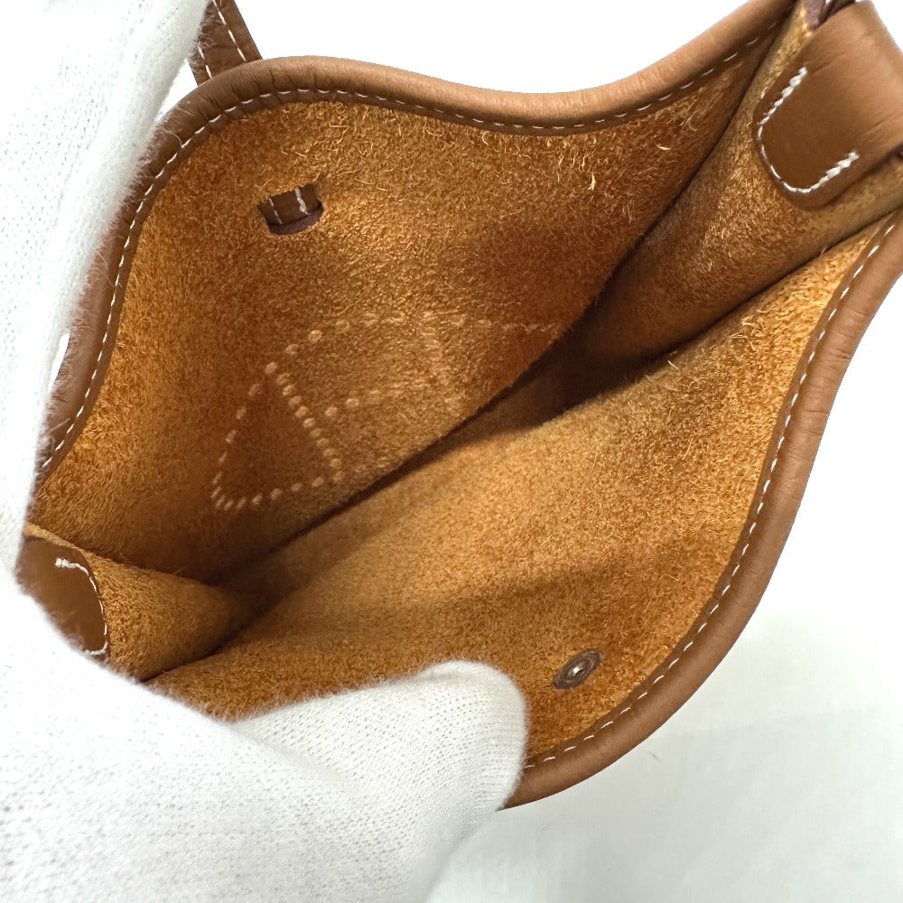HERMES Shoulder Bag Taurillon Clemence gold Evelyn TPM
