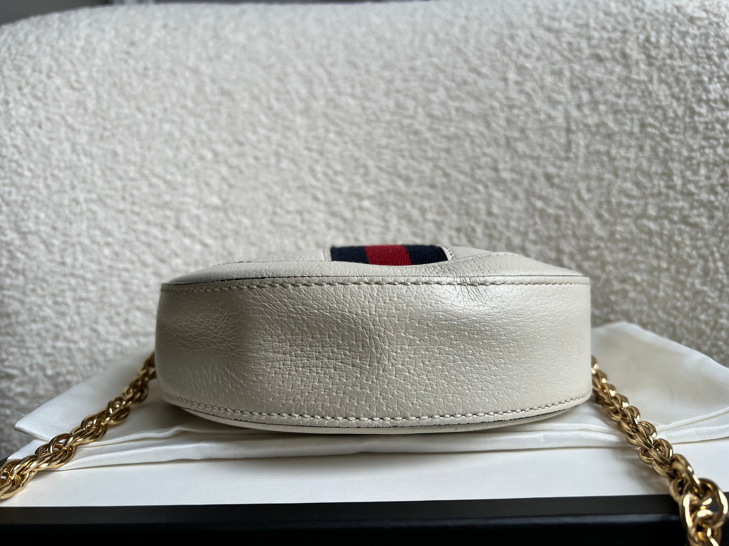 Gucci GG Round White Ophidia Small Shoulder Bag