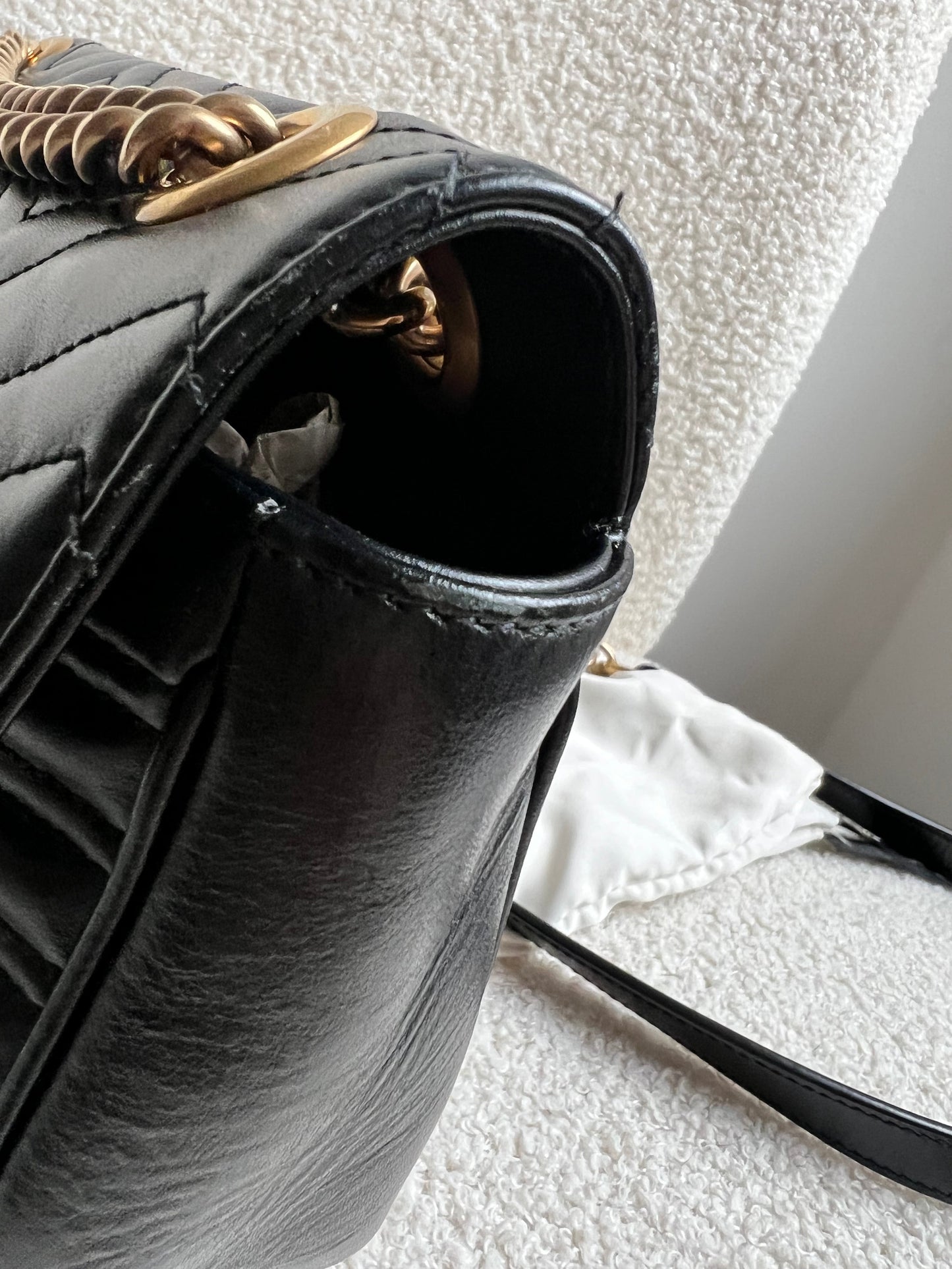 Gucci GG Black Marmont Small Shoulder Bag (RRP £2070)