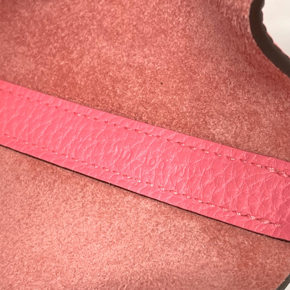 HERMES Handbag Taurillon Clemence pink Picotan Lock PM Women Used