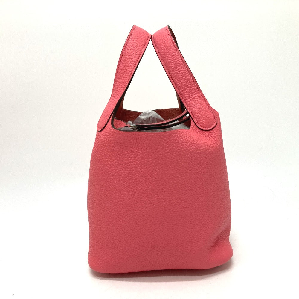HERMES Handbag Taurillon Clemence pink Picotan Lock PM Women Used