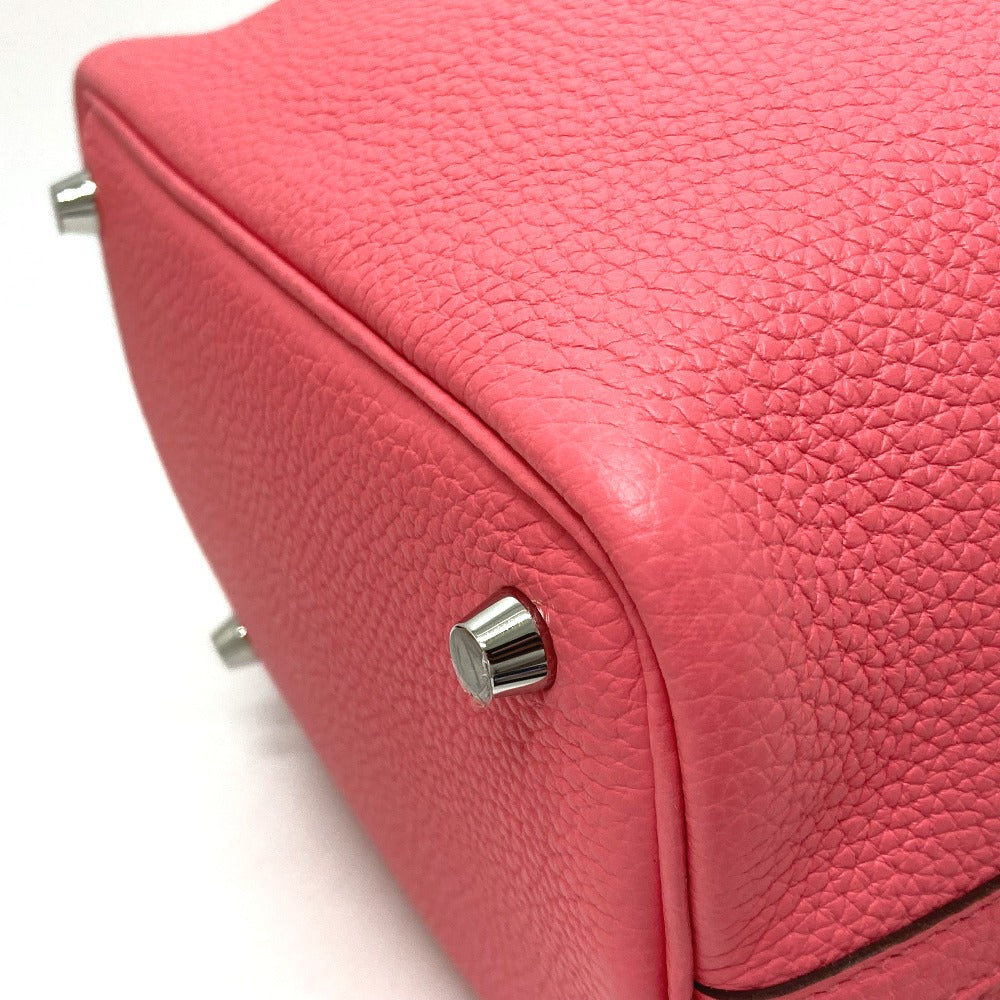 HERMES Handbag Taurillon Clemence pink Picotan Lock PM Women Used