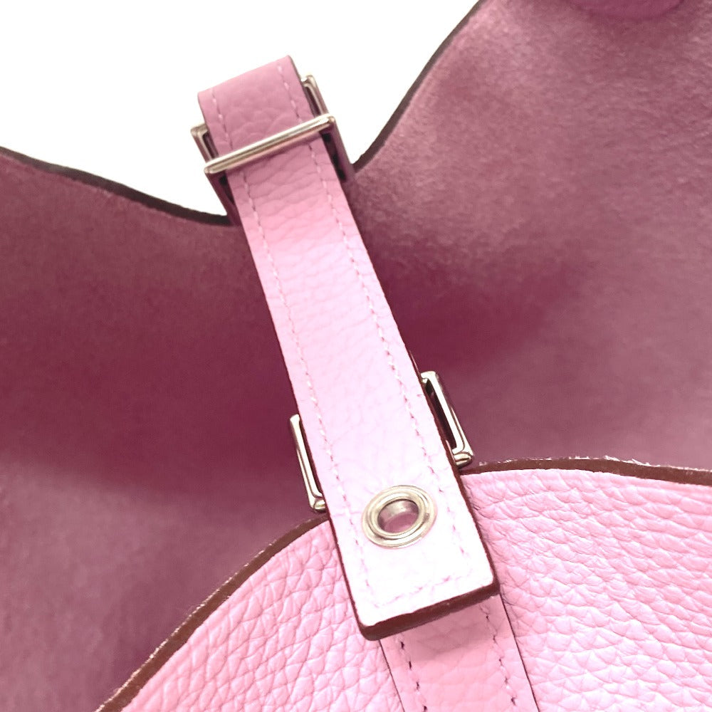 HERMES Handbag Taurillon Clemence pink Picotan Lock PM Women Used