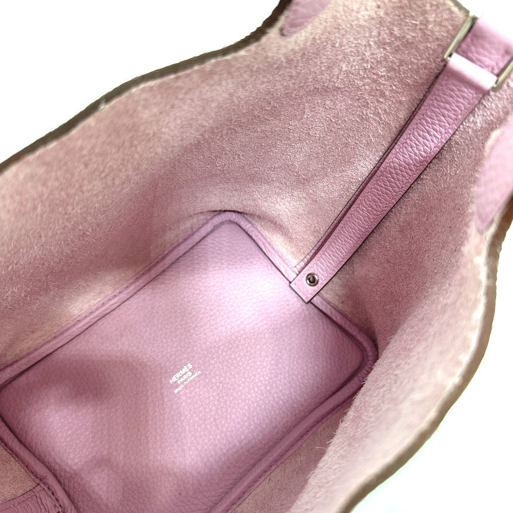 HERMES Handbag Taurillon Clemence pink Picotin Lock PM 18 Women Used