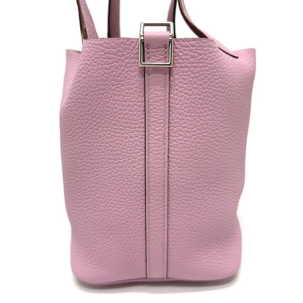 HERMES Handbag Taurillon Clemence pink Picotin Lock PM 18 Women Used