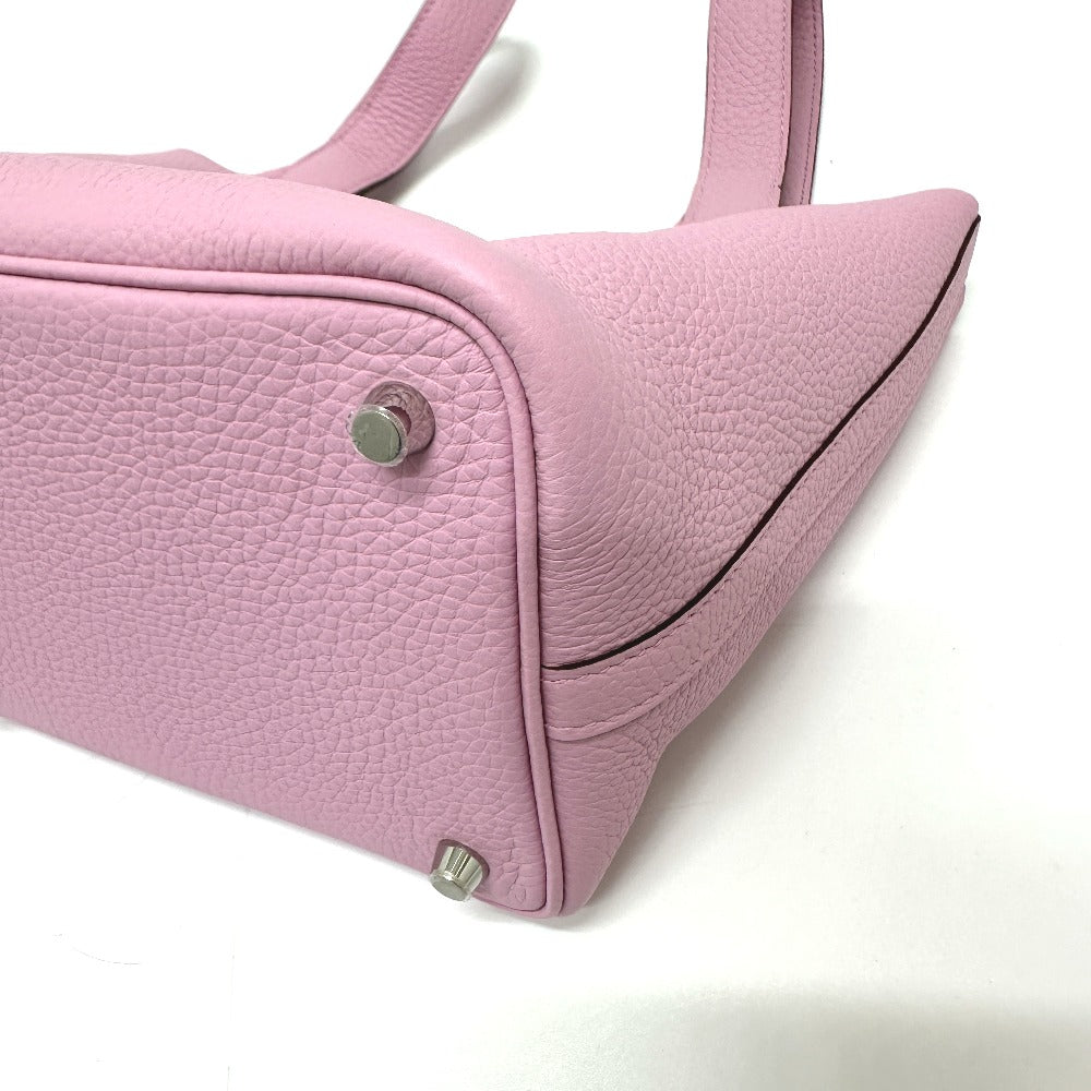 HERMES Handbag Taurillon Clemence pink Picotin Lock PM 18 Women Used