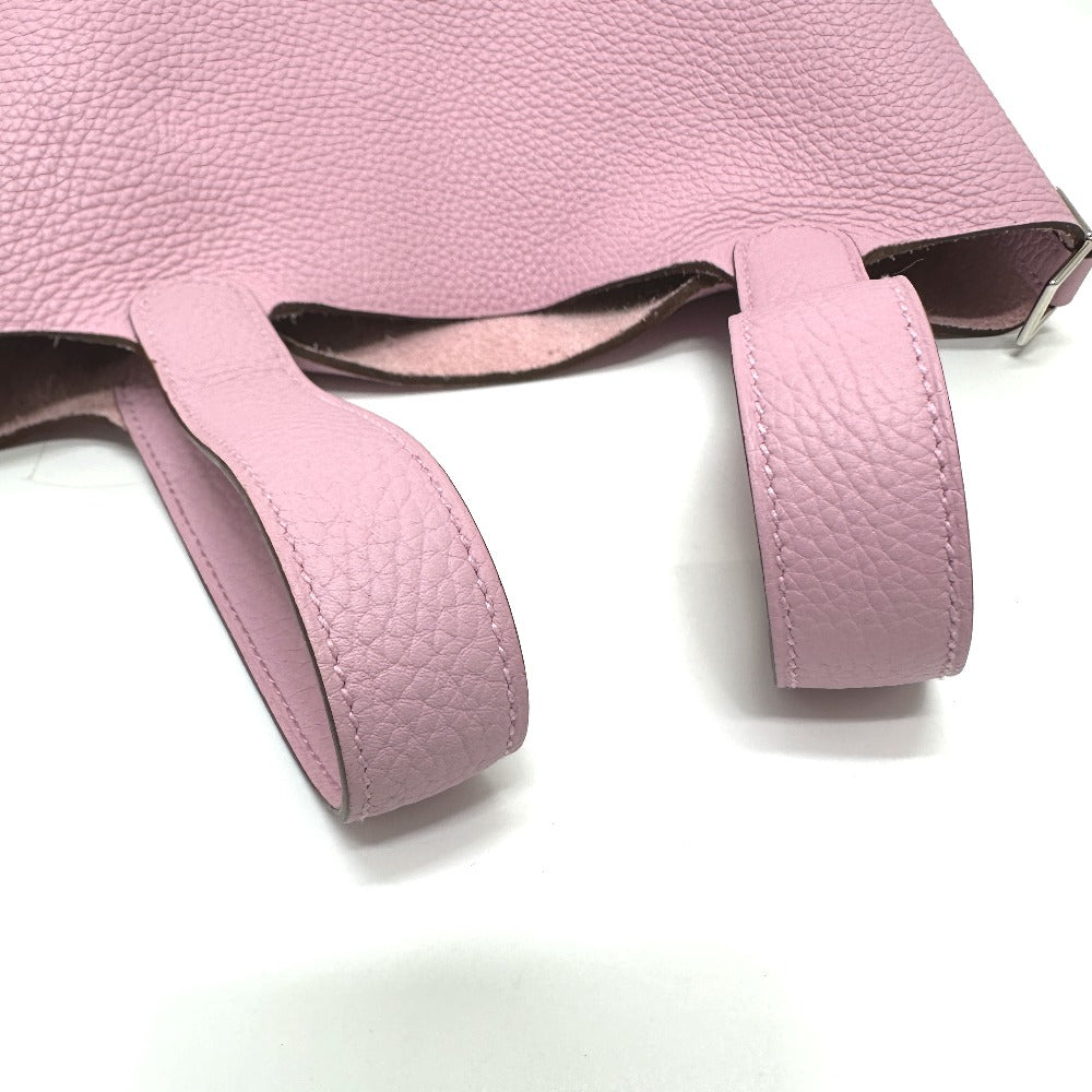 HERMES Handbag Taurillon Clemence pink Picotin Lock PM 18 Women Used