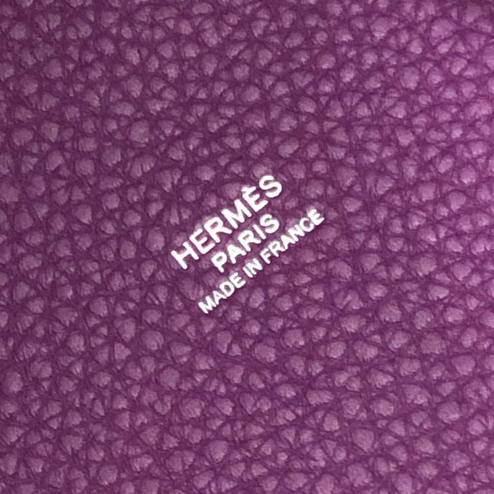 HERMES Handbag leather purple Picotan Lock PM Women Used