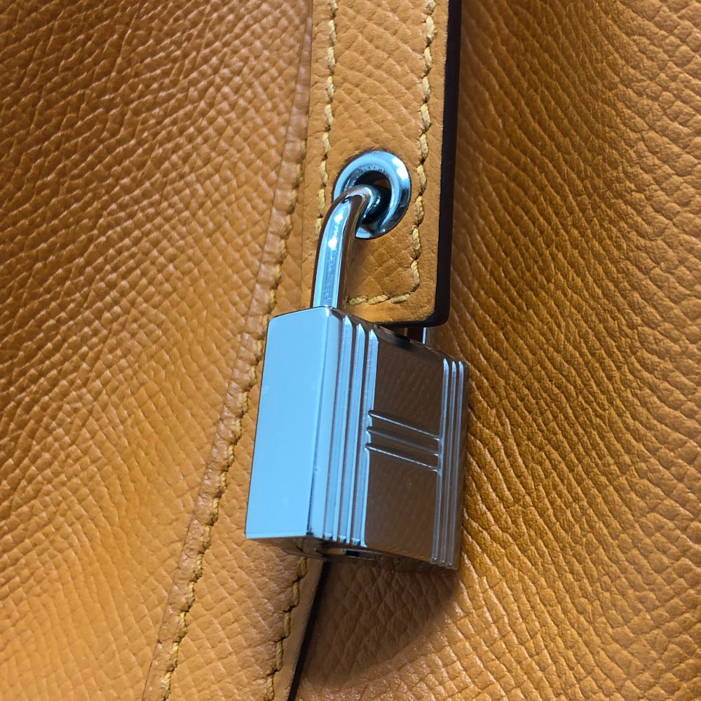 HERMES Handbag Epsom Orange Picotan Lock PM Tresage Women Used