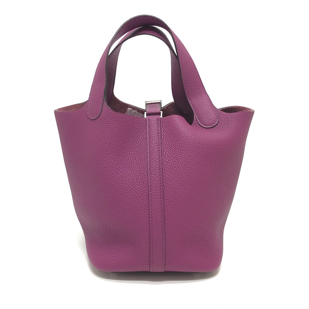 HERMES Handbag Togo purple Picotan Lock PM Women Used