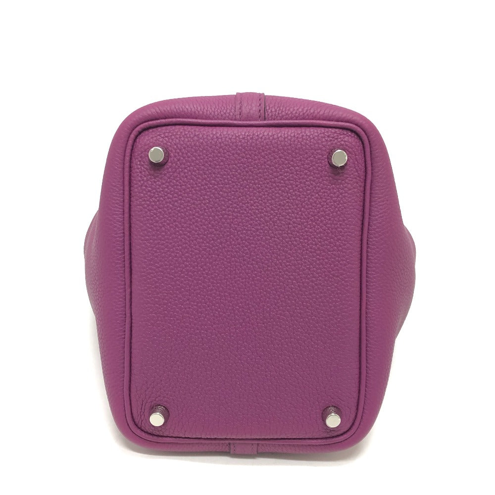 HERMES Handbag Togo purple Picotan Lock PM Women Used