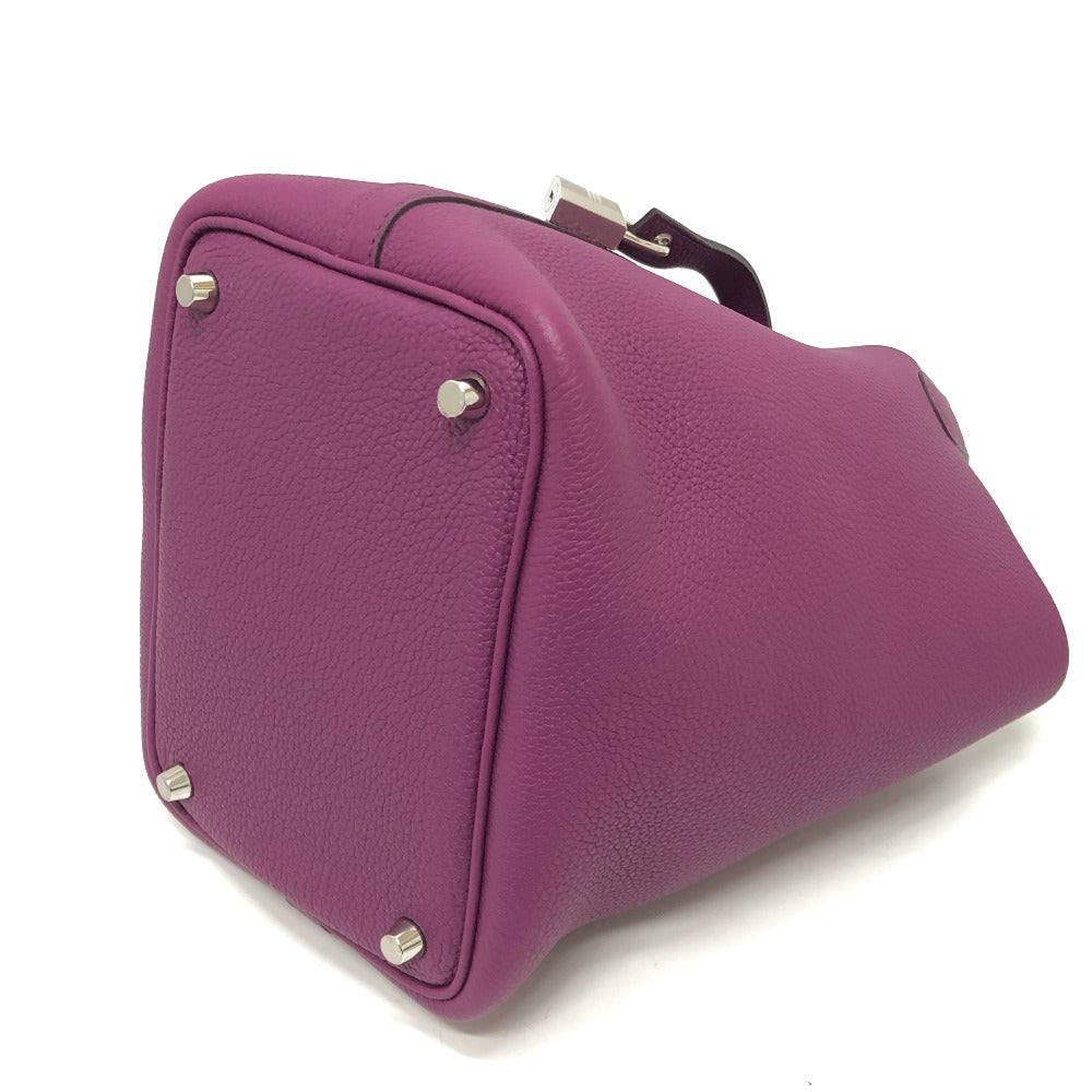 HERMES Handbag Togo purple Picotan Lock PM Women Used