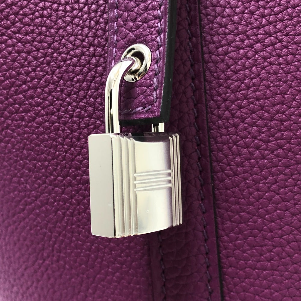 HERMES Handbag Togo purple Picotan Lock PM Women Used