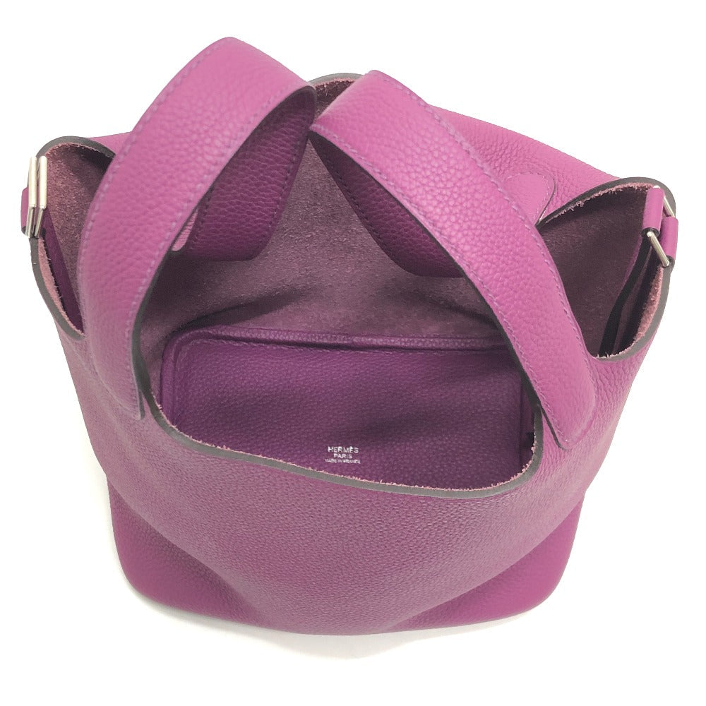 HERMES Handbag Togo purple Picotan Lock PM Women Used