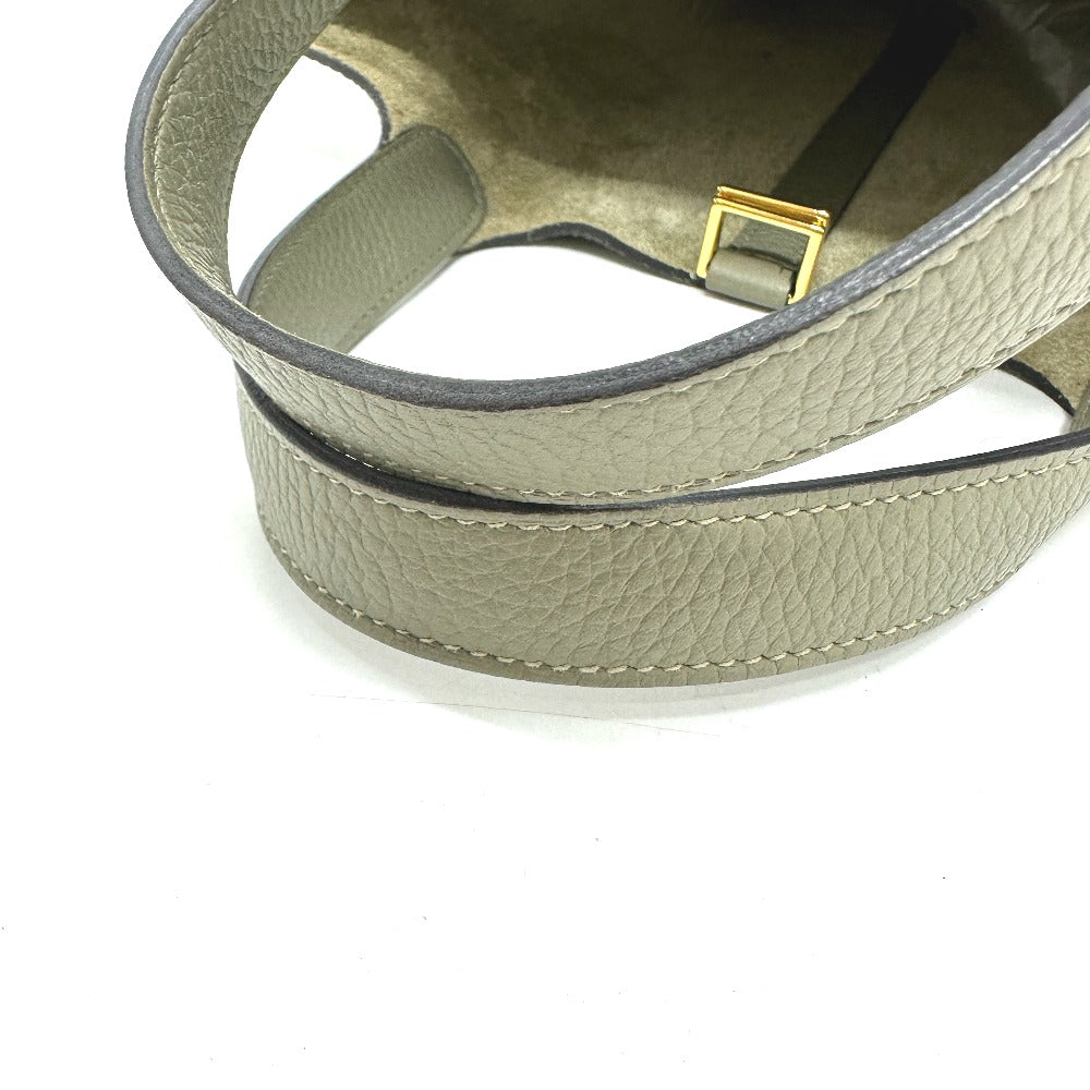 HERMES Handbag Taurillon Clemence gray Picotan Lock PM
