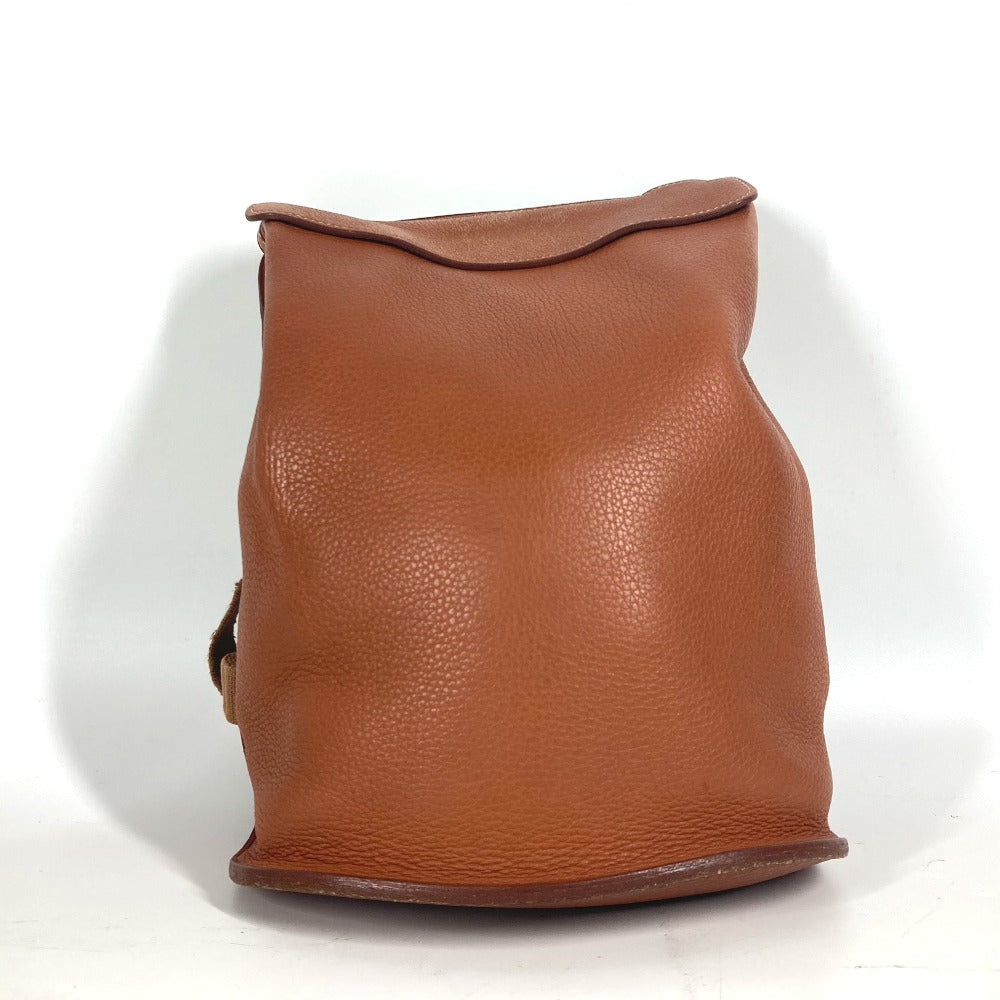HERMES Backpack leather Brown Sherpa PM Women Used