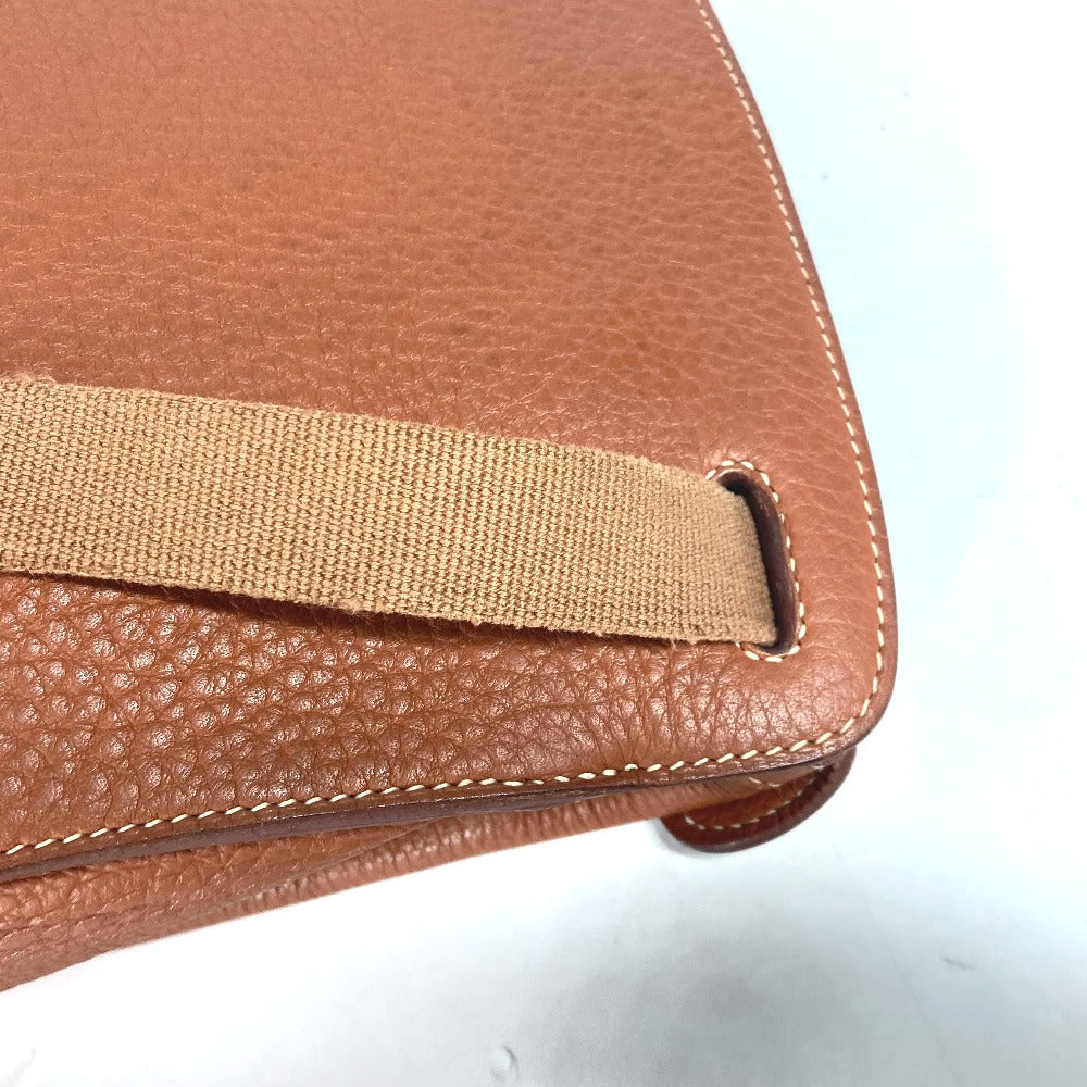 HERMES Backpack leather Brown Sherpa PM Women Used