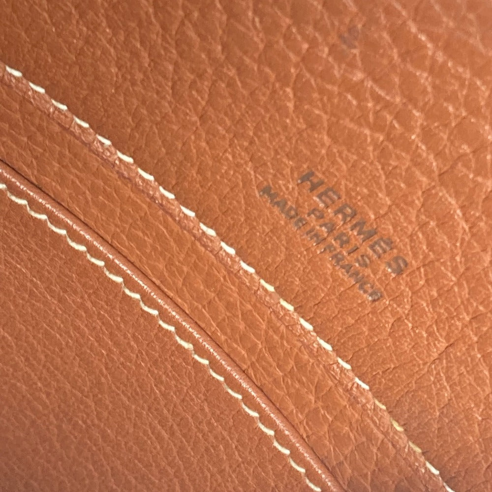 HERMES Backpack leather Brown Sherpa PM Women Used