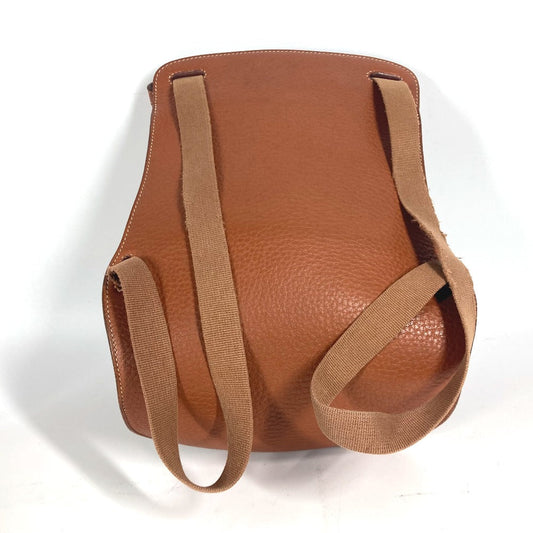 HERMES Backpack leather Brown Sherpa PM Women Used