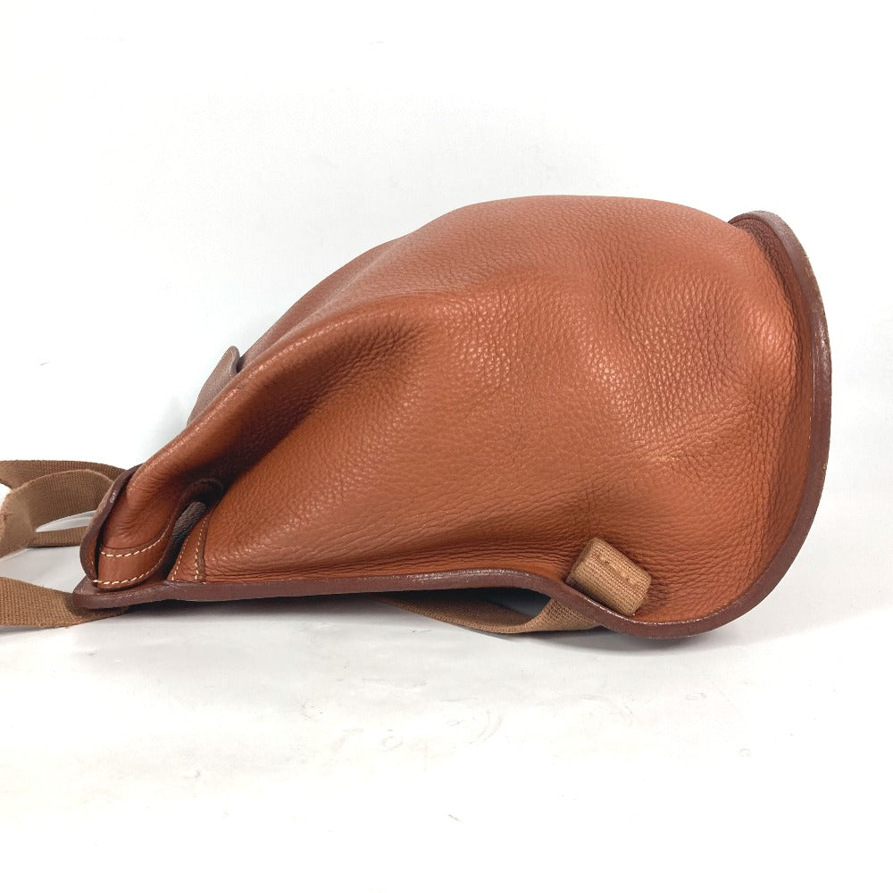 HERMES Backpack leather Brown Sherpa PM Women Used